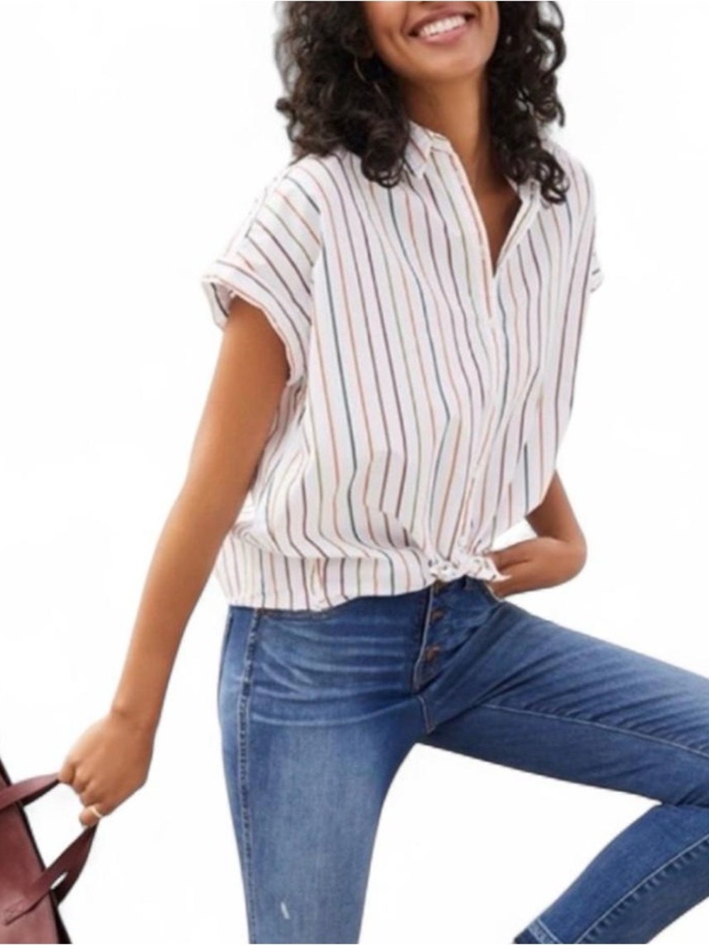 MADEWELL Central Shirt -  Sadie Stripe